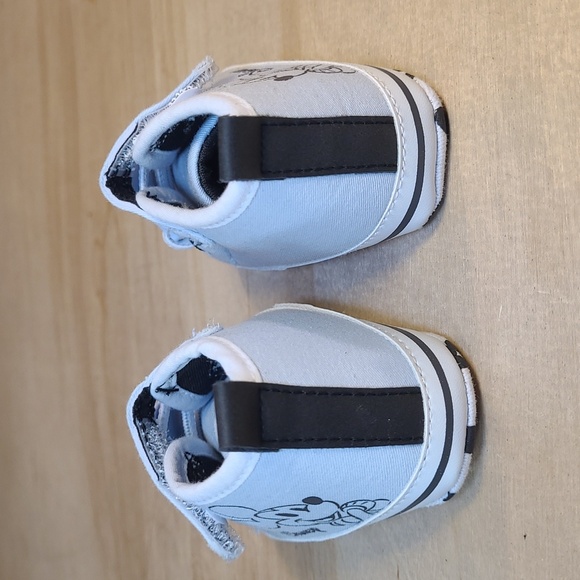 Disney Light Blue White Canvas Infant Shoes - Picture 7 of 10